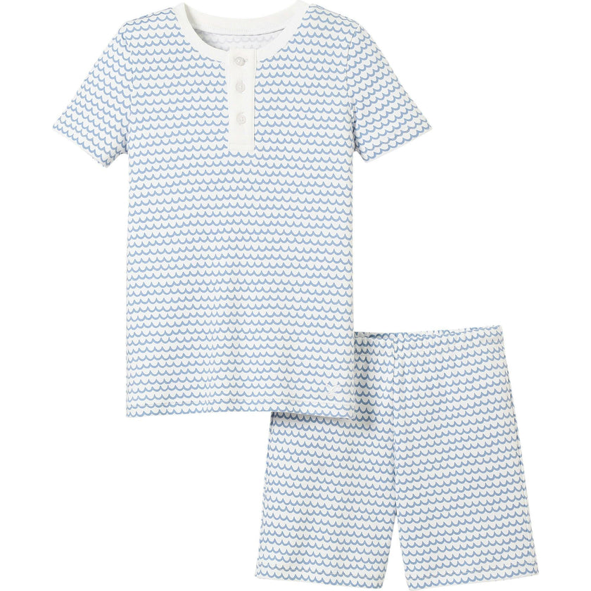 Kid's Pima Snug Fit Pajama Short Set in La Mer