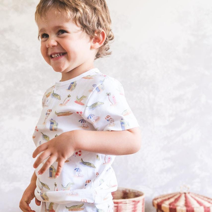 Alligators Boy Pima Cotton Short Pajama Set
