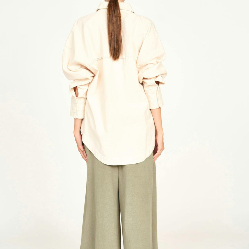 Huron Work Shirt, Cream