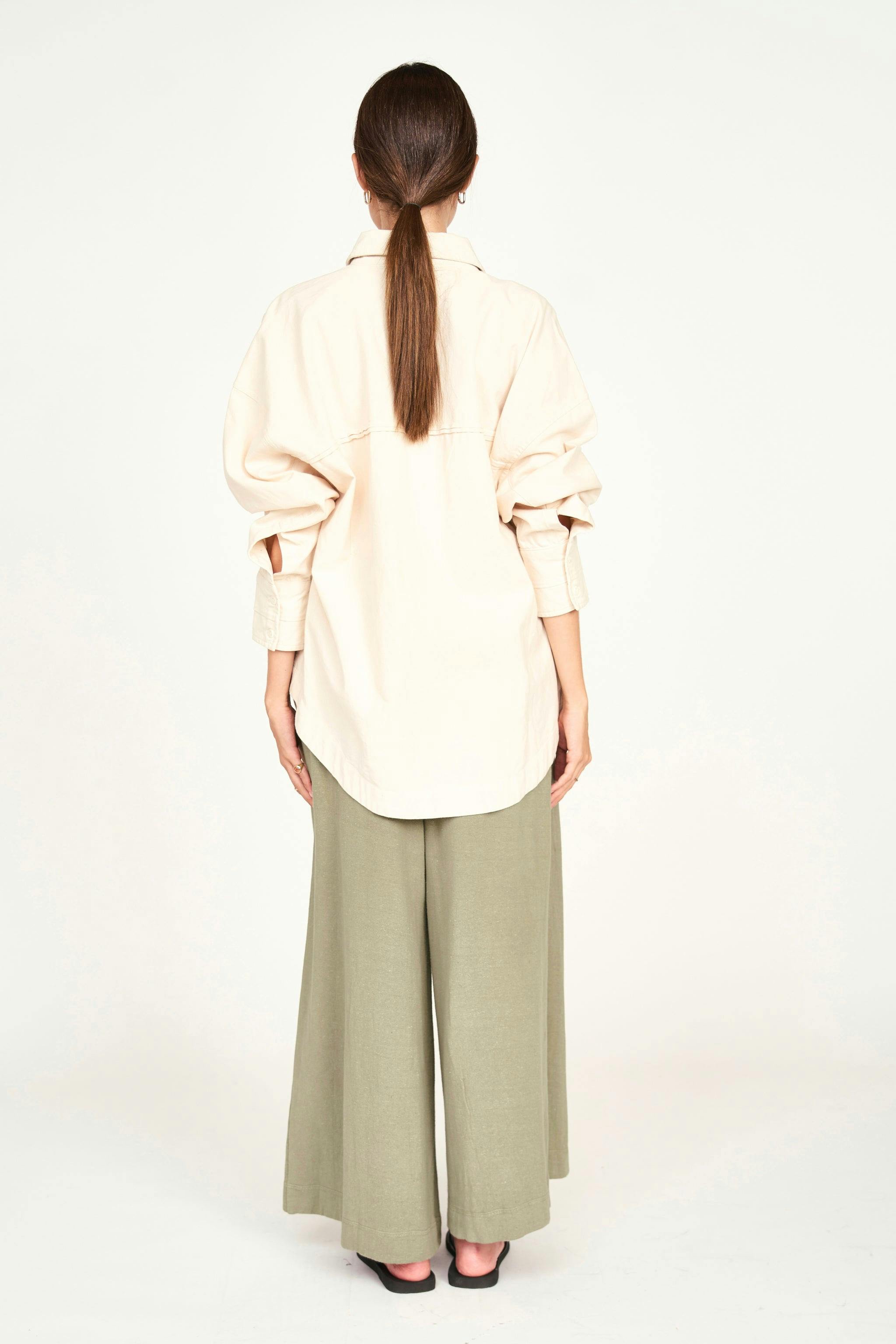 Huron Work Shirt, Cream