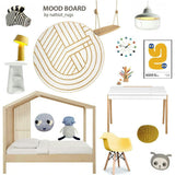 Luisa Graphic Print Round Rug, Multi