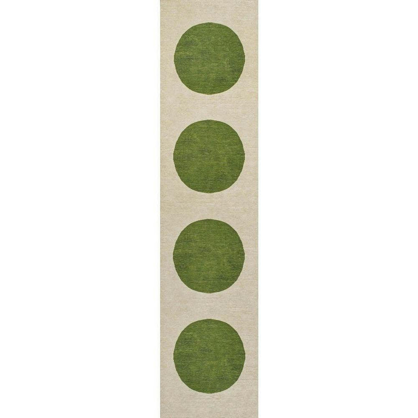 Cirkel Minimalist Geometric Dot Machine-washable Area Rug
