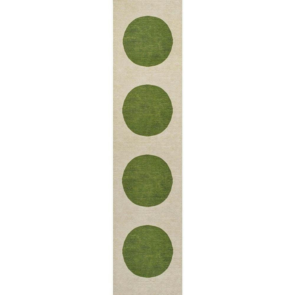 Cirkel Minimalist Geometric Dot Machine-washable Area Rug