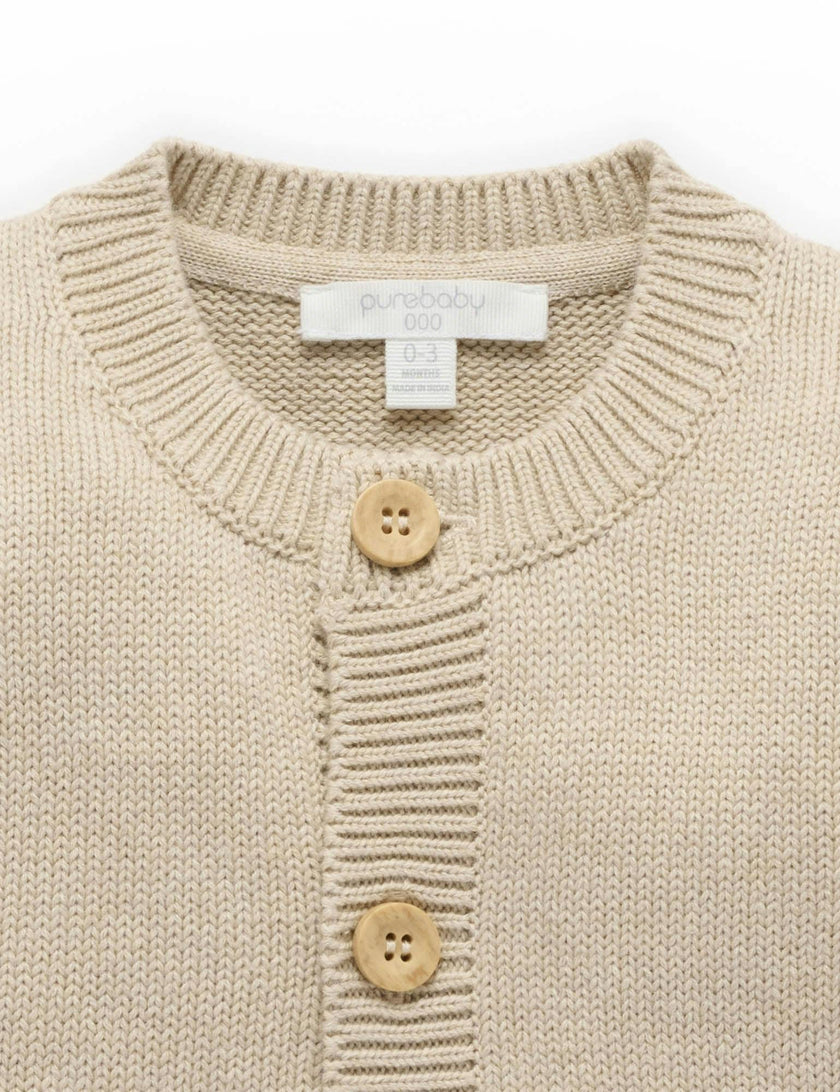 Toadstool Cardigan Oatmeal Melange