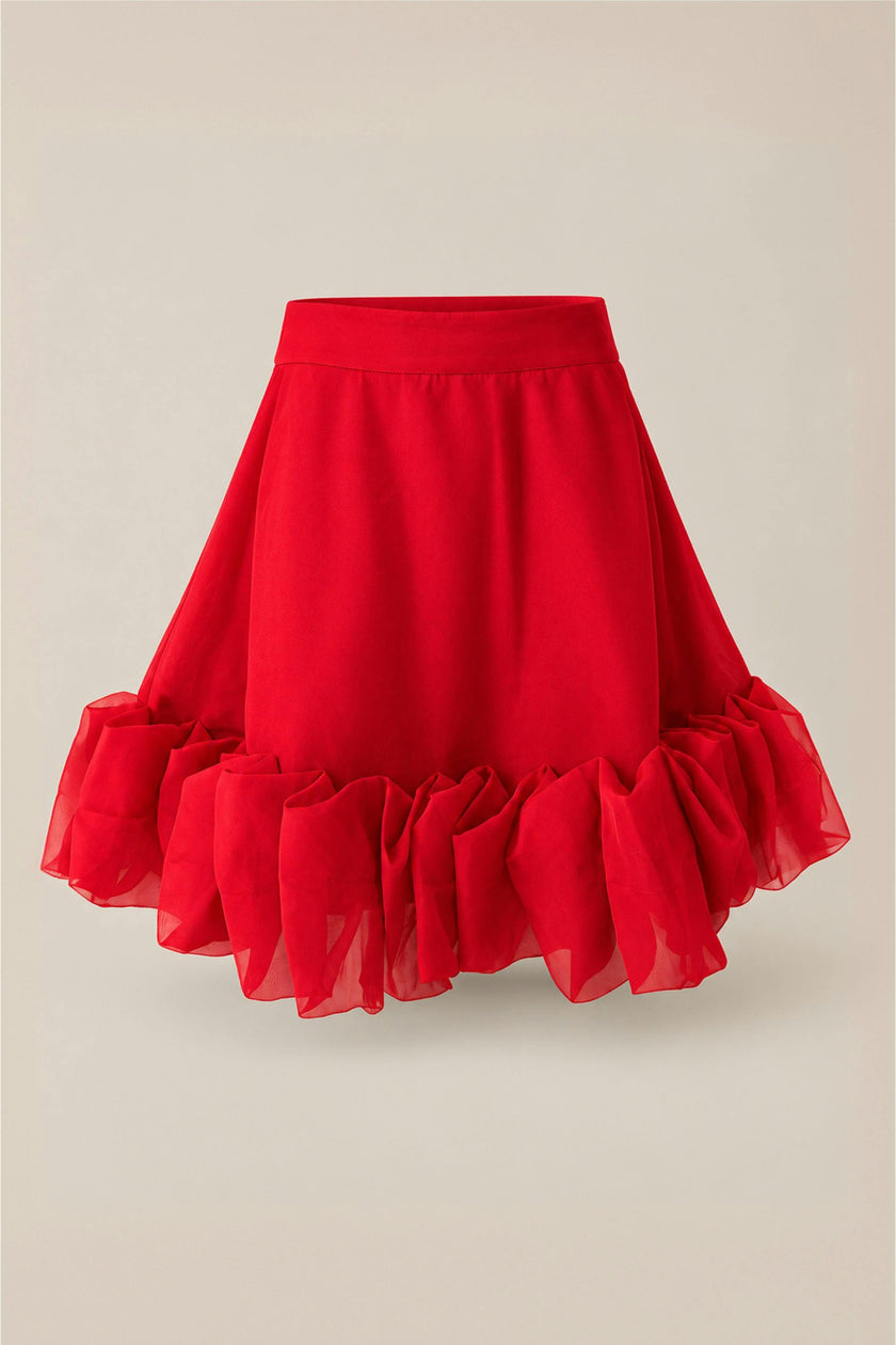 Kendy Skirt in Poinsettia