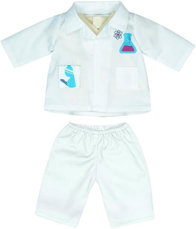 Careers Collection - Scientist Doll Outfit with Lab Coat & Pants for 15" Baby Dolls