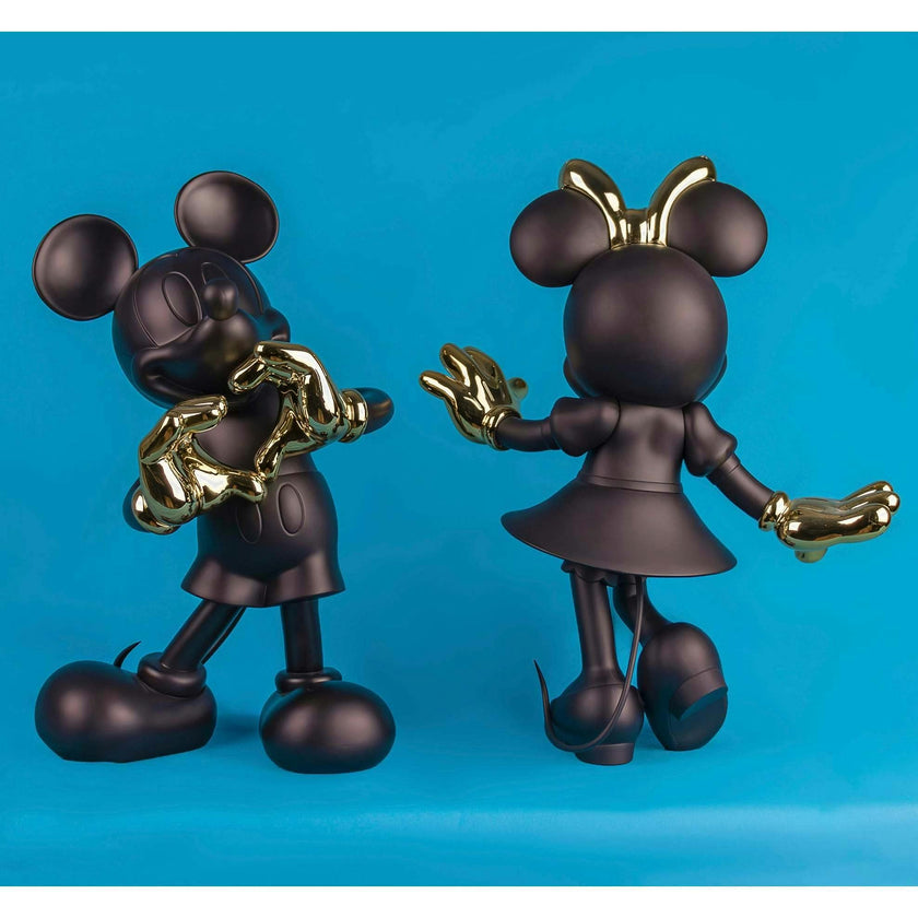 Mickey WITH LOVE Black & Gold 12in