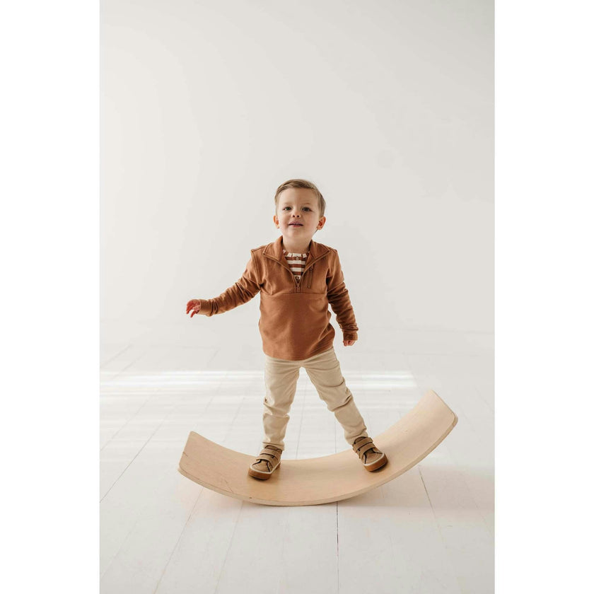 Boy's 3/4 Fleece Zip Sweatshirt