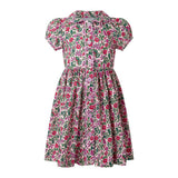 Pink Floral Button-front Dress