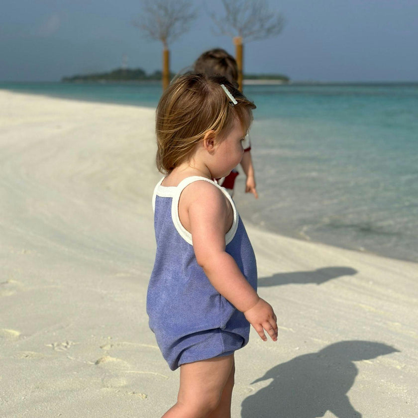children's terry romper - berry breeze