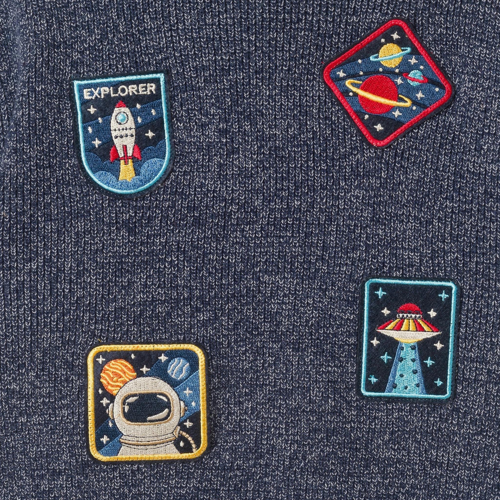 Hooded Sweater | Space Explorer Patches
