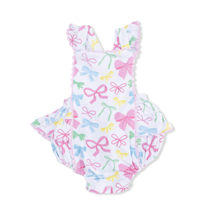 Sweet Bows - Ric Rac Ruffle Sunsuit