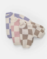 Boxy Sweater • Checkers Fuzzy