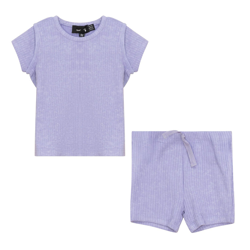 Distressed Shorts Set