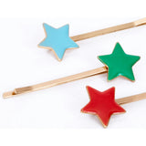Enamel Star Hair Slides