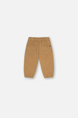 Baby Stretch Canvas Jogger Pants Beige