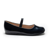 Black Satin Colette Flats