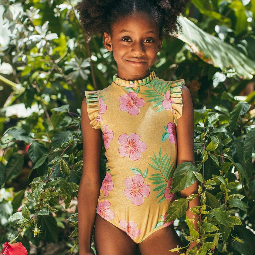 HIBISCUS AMARILLO SHINE - ALISSON ONE PIECE