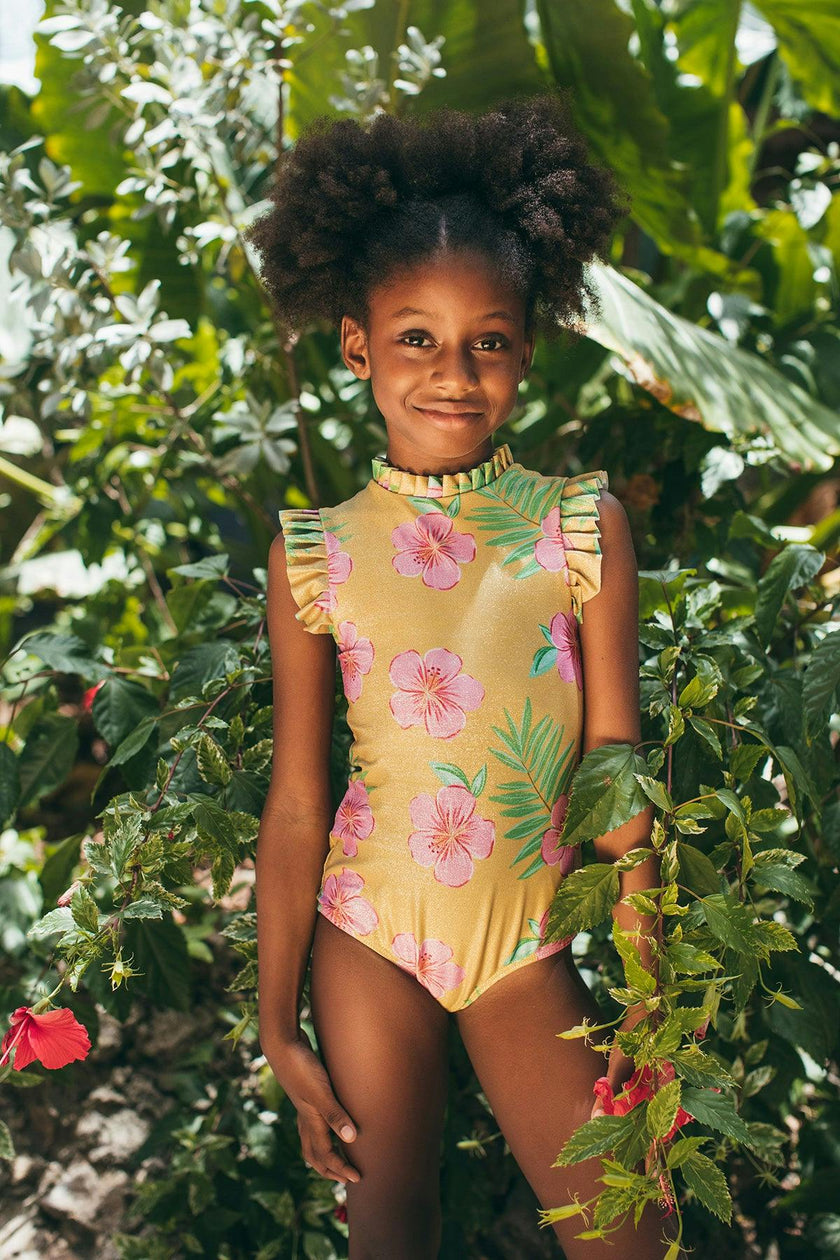 HIBISCUS AMARILLO SHINE - ALISSON ONE PIECE