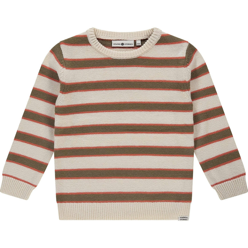 Multi-Stripe Knit Sweater