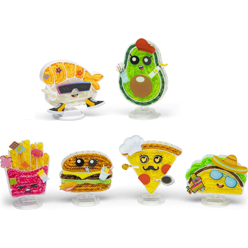 Rainbow Loom: Loomies Food Figurines 2 PK Bundle: 4 Character & 2 Character Kits