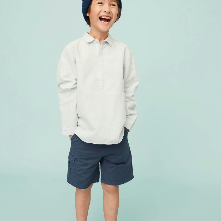 Linen Cotton Kaftan Shirt