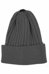 Ribbed Flat Wool Blend Hat (Snap On Pom Sold Separately)