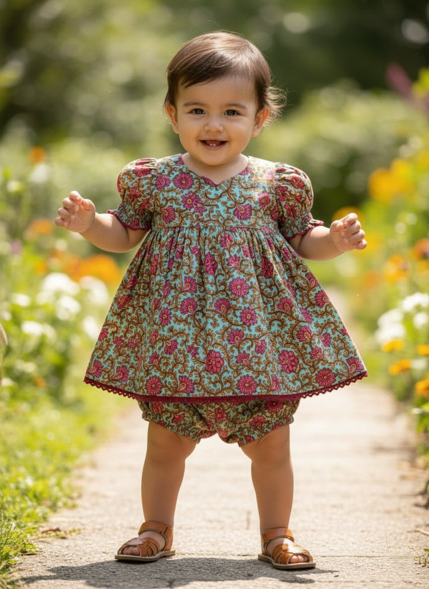 Alisha Swing Dress Turquoise