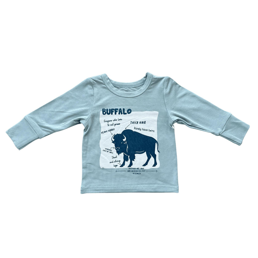 Boy's Long Sleeve Tee Big Bro in Desert