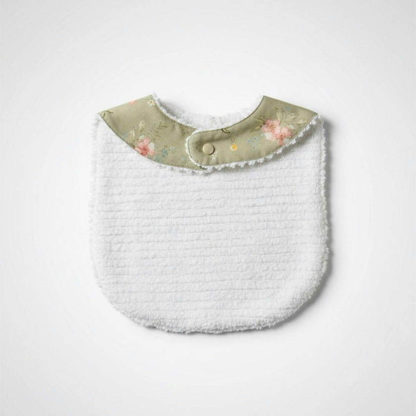 Layette Linen Bib – Hedgerow Floral