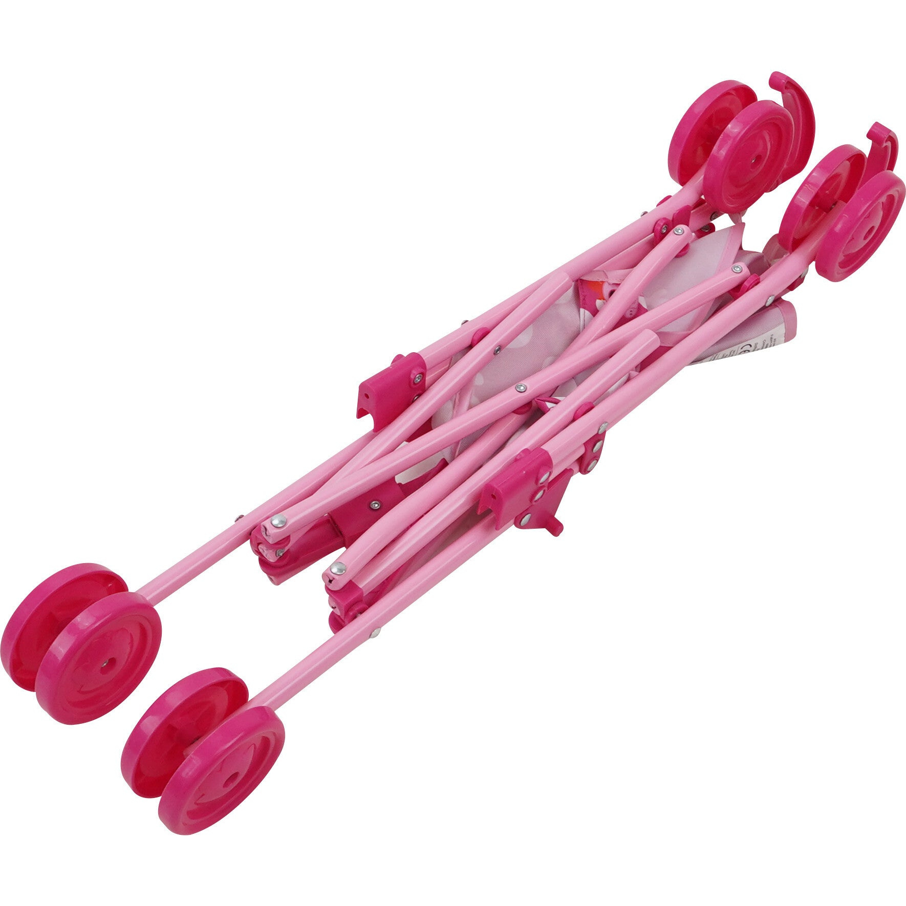 Peppa Doll Umbrella Stroller - Pink & White Dots