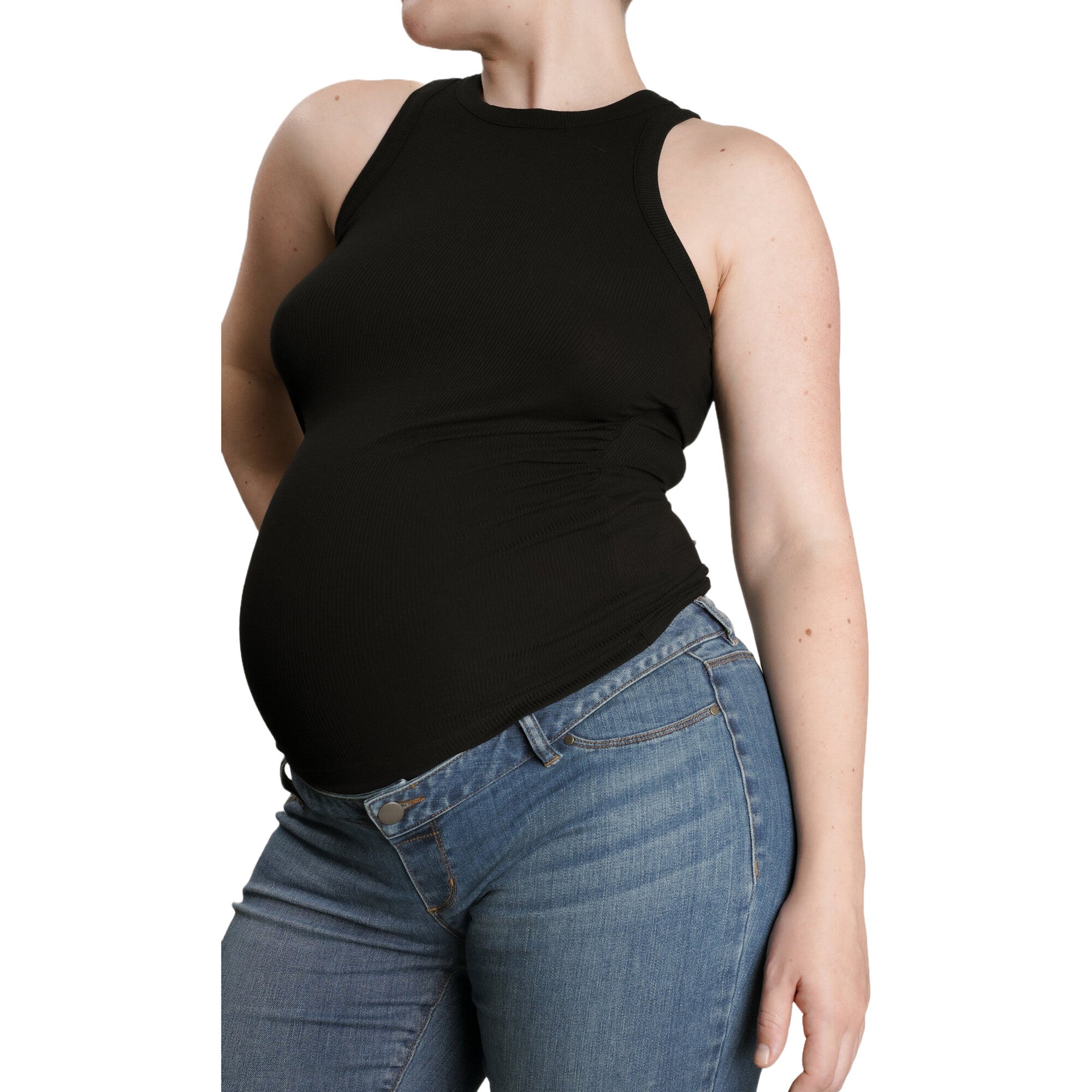 Women's The Ribbed Ruched Maternity Tank