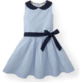 Organic Peter Pan Collar Seersucker Dress