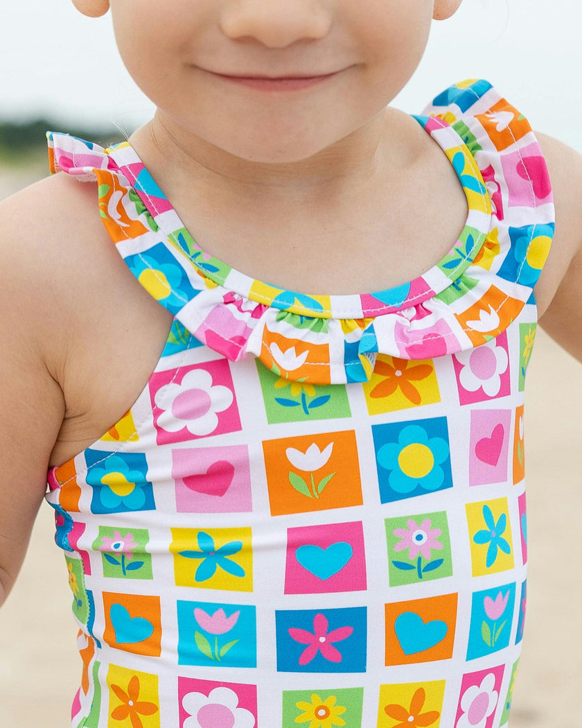 Patchwork Floral Swimsuit
