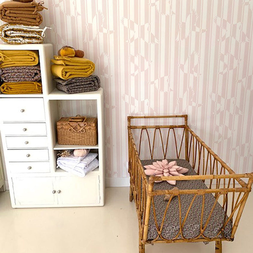 Papier peint POLKA coloris Rose