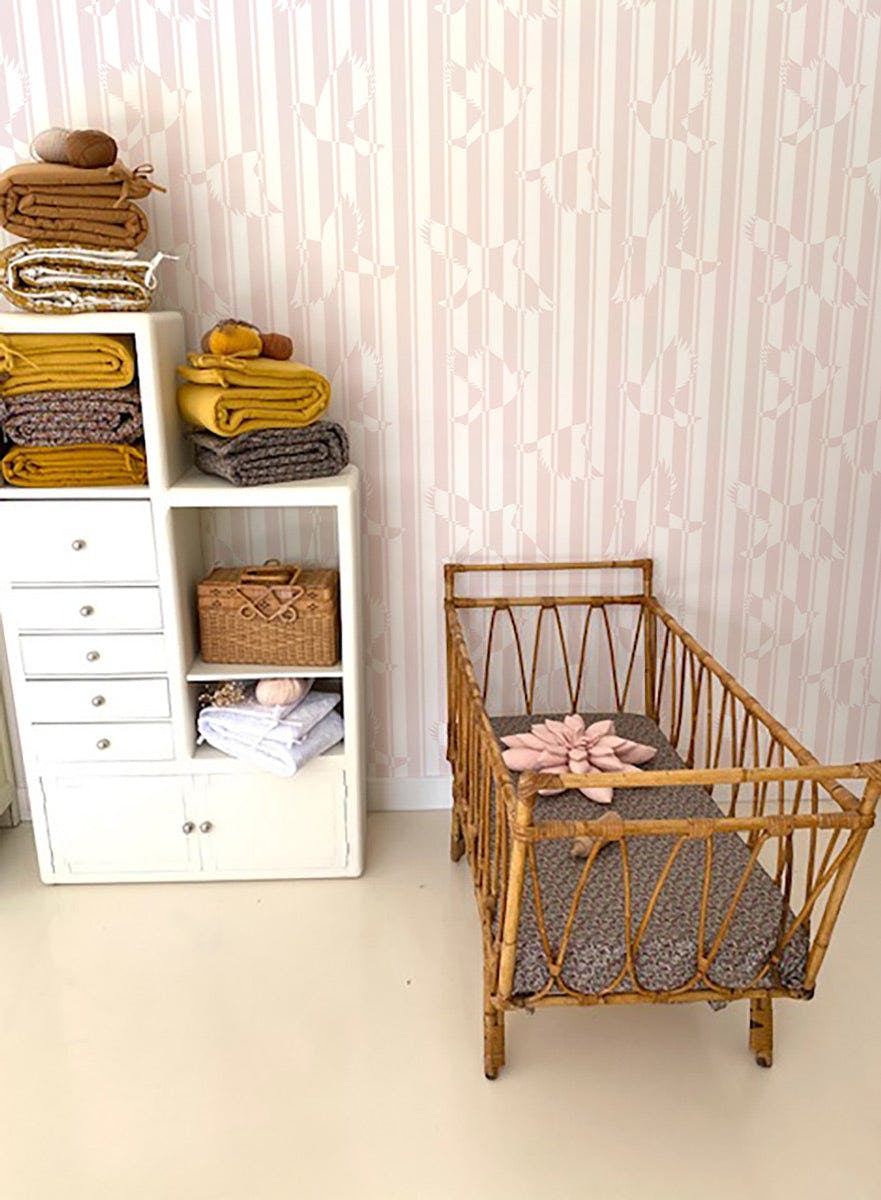 Papier peint POLKA coloris Rose