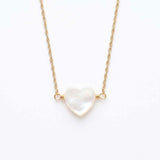 Mother of Pearl Heart Necklace