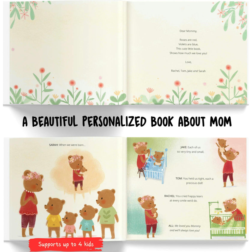Mommy and Us / Me  (A Personalized Read-Aloud Gift from upto 4 Kids to Mom)