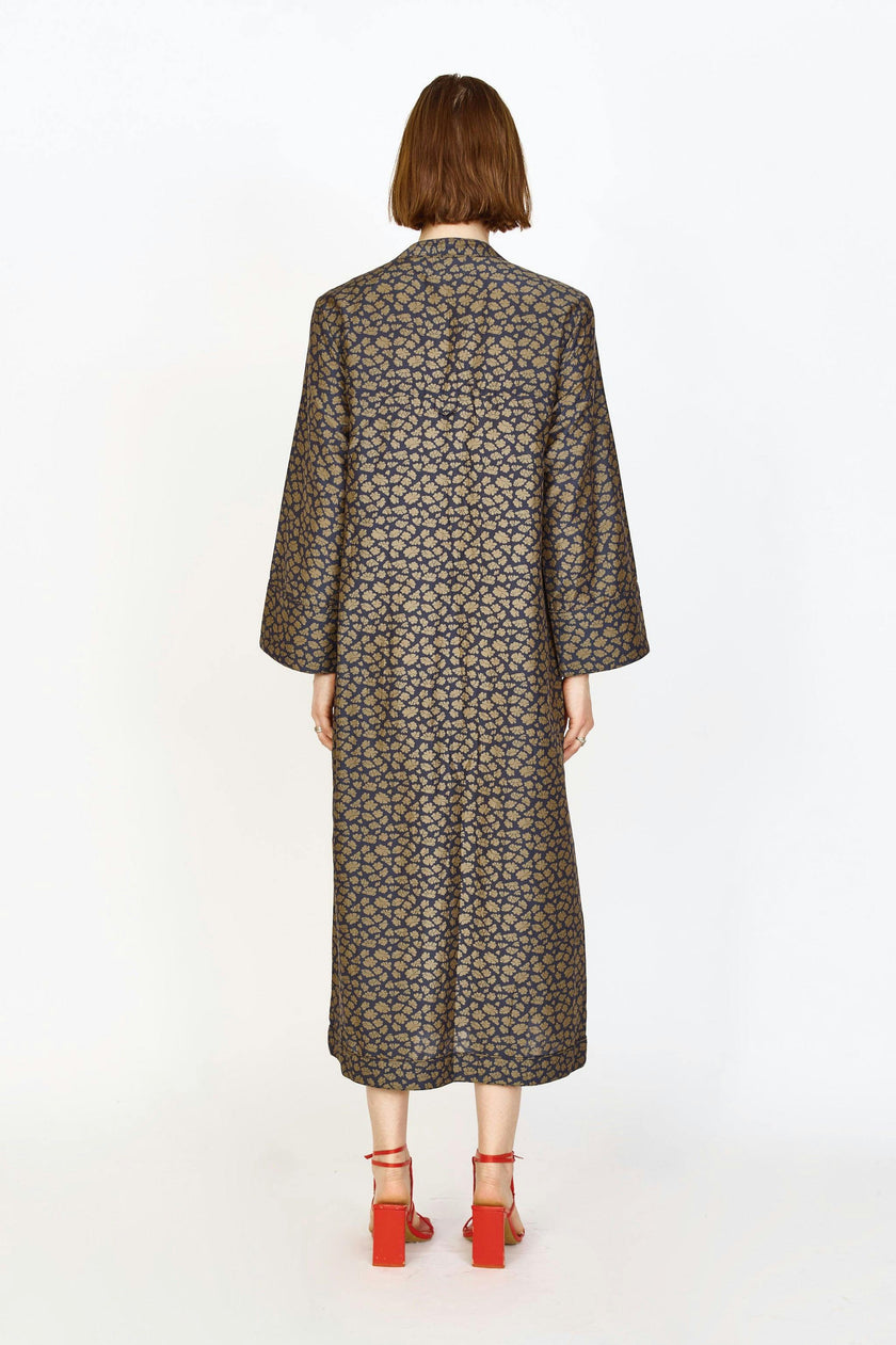 Malmo Dress in Navy Lilypad