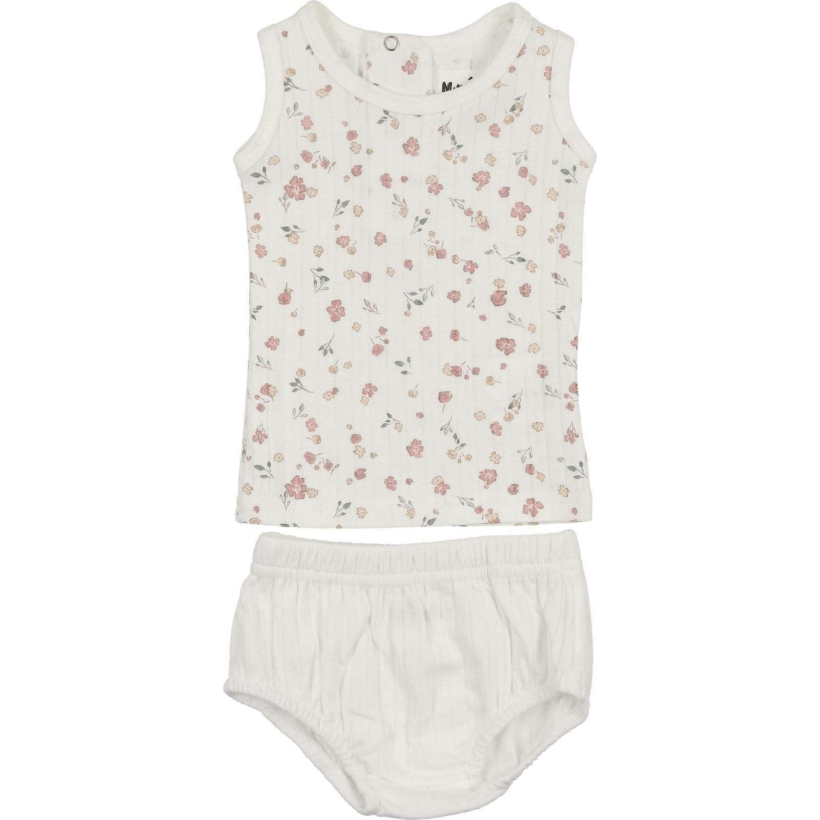 Pointelle Petals Bloomers Set