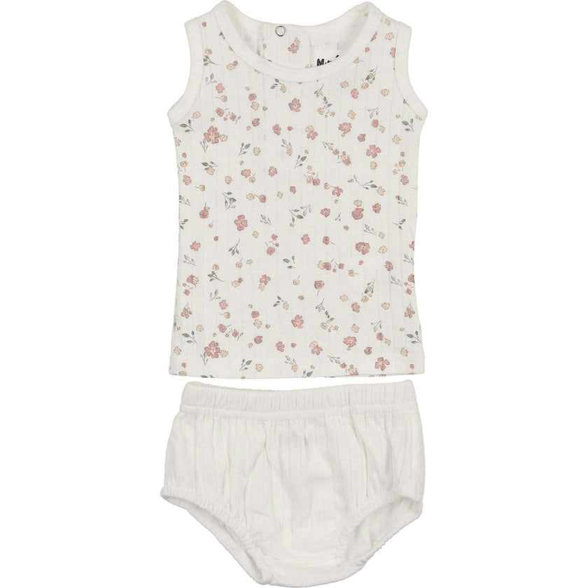 Pointelle Petals Bloomers Set