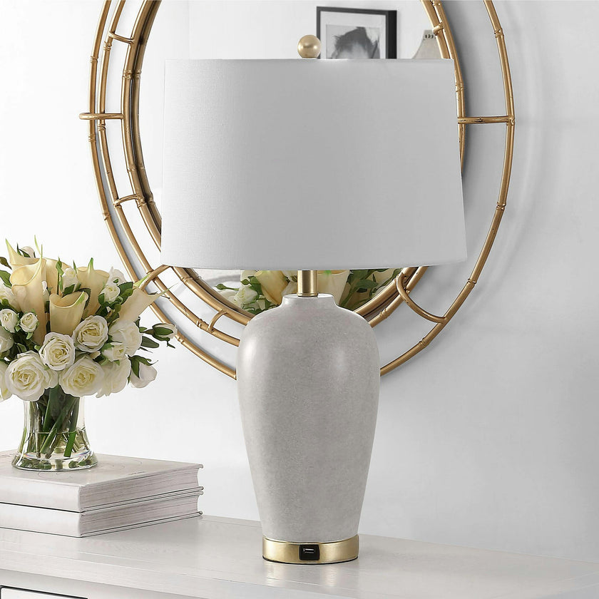 Kline Table Lamp with USB Port