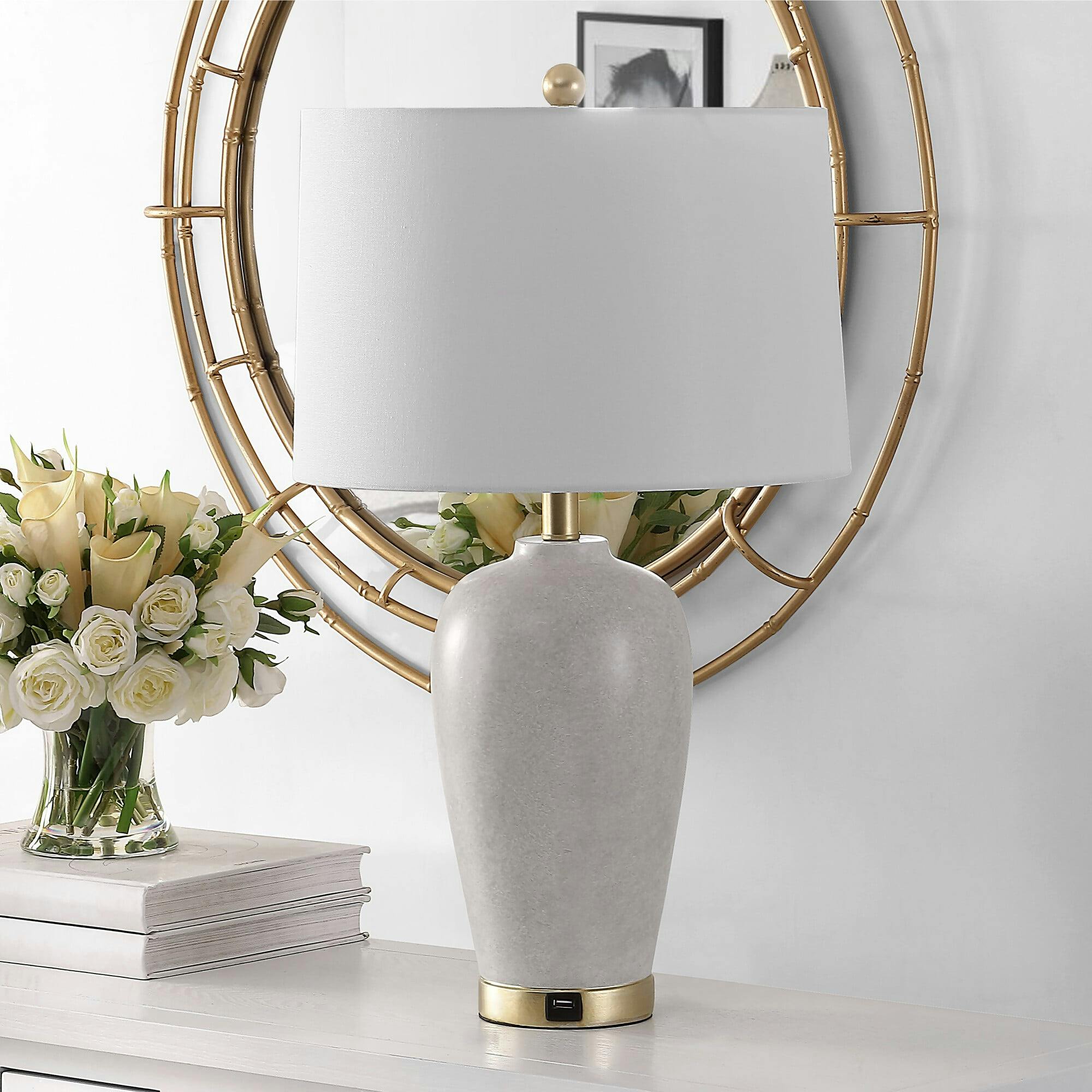 Kline Table Lamp with USB Port