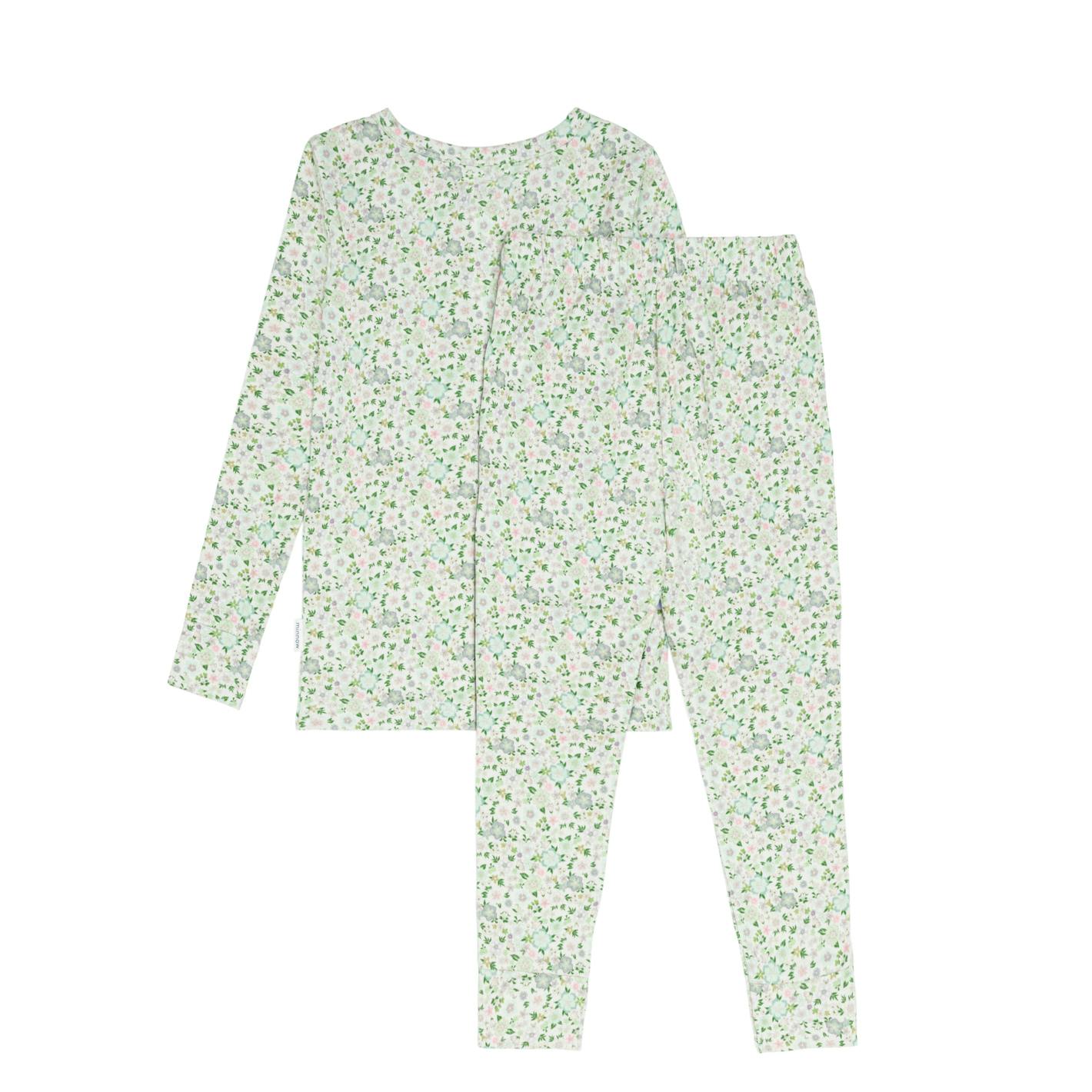 unisex sea marsh floral pima pajamas set