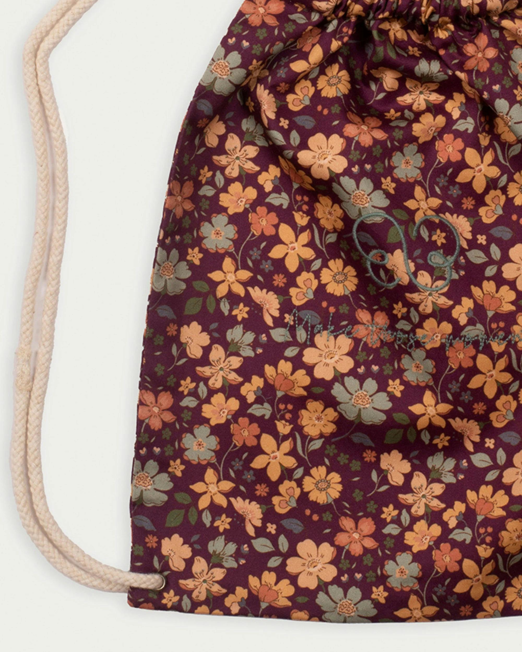 Bunny Bag - Garden Flowers Plum