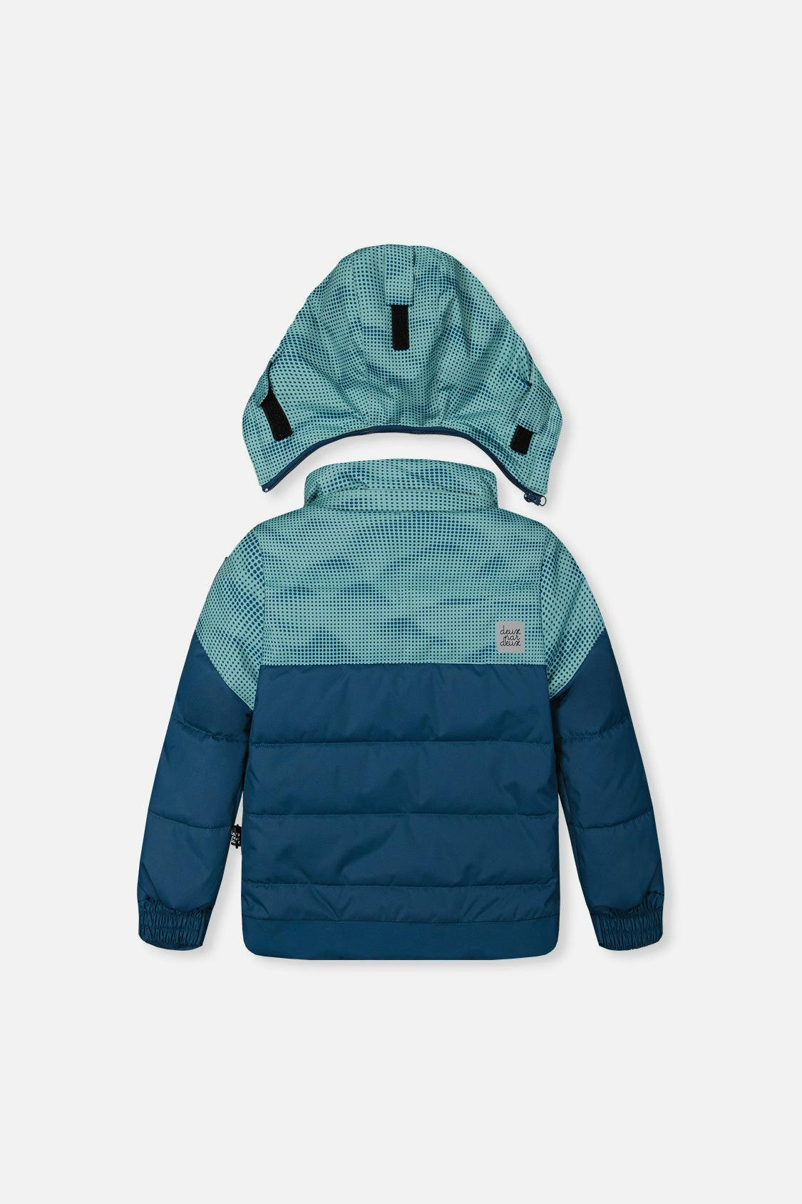 Two Piece Play Snowsuit Greyish Blue And Navy With Greyish Blue Pants