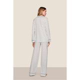 Gisele Printed TENCEL Modal Long PJ Set, Blue