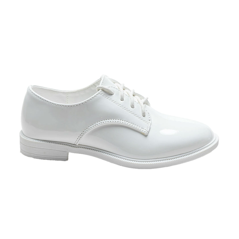 White Oxford Laced Dress Shoes