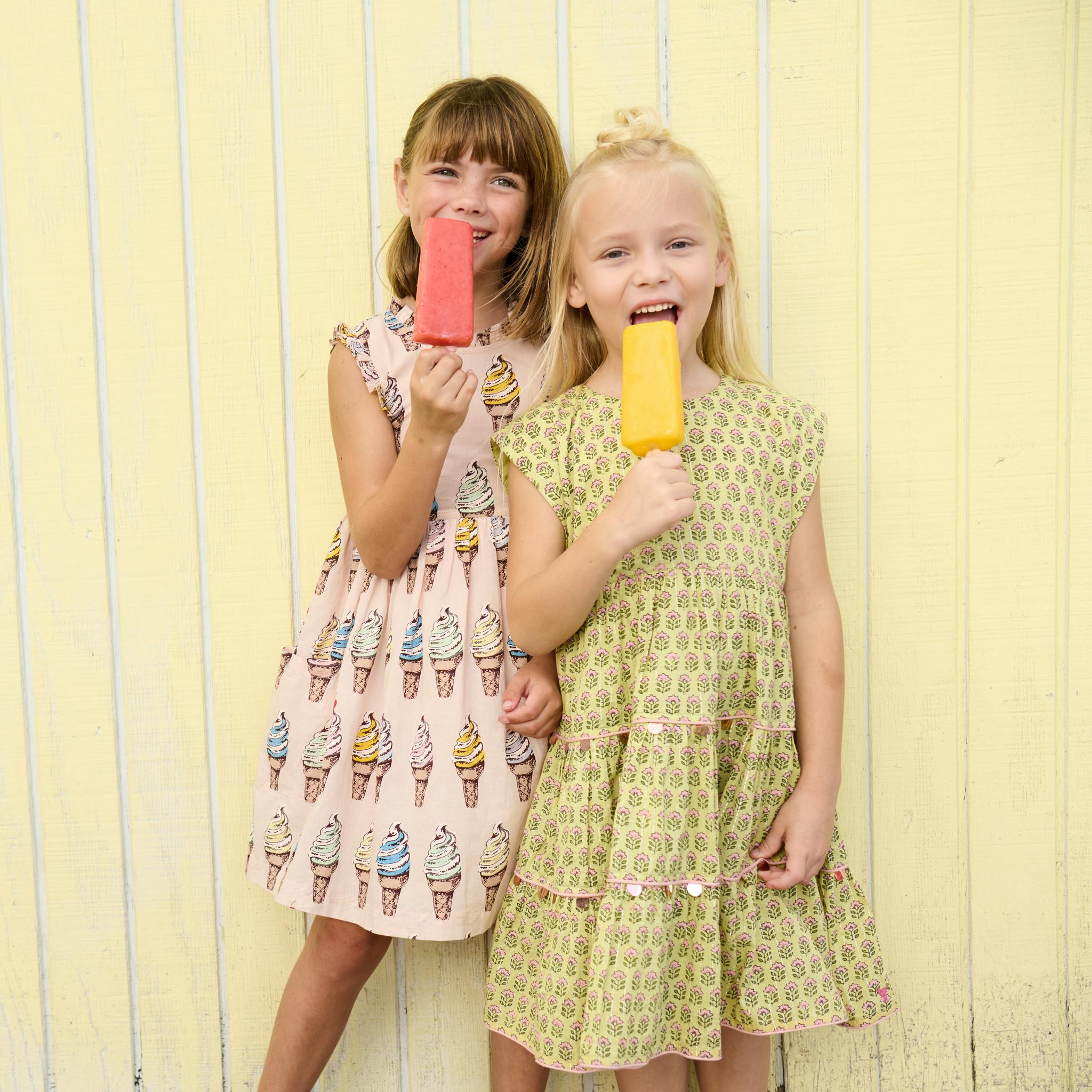 Girls Alyssa Dress - Pink Soft Serve