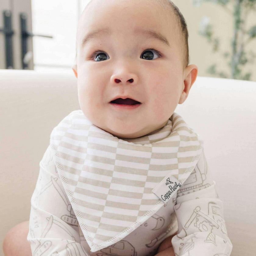 4 Pack Baby Bandana Bibs - Gage